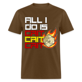 All I Do is Crit Unisex Tee - brown